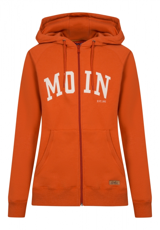 Sweatjacke - Moin - orange